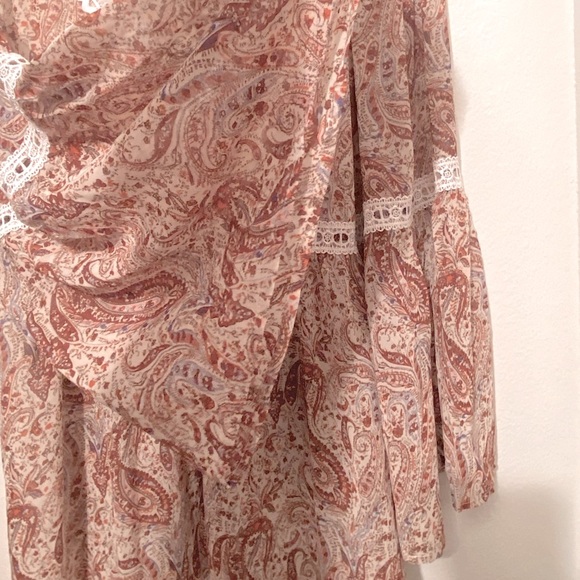 #1254 POL Festive Paisley Eyelet Dress / Tunic Top - Picture 14 of 16